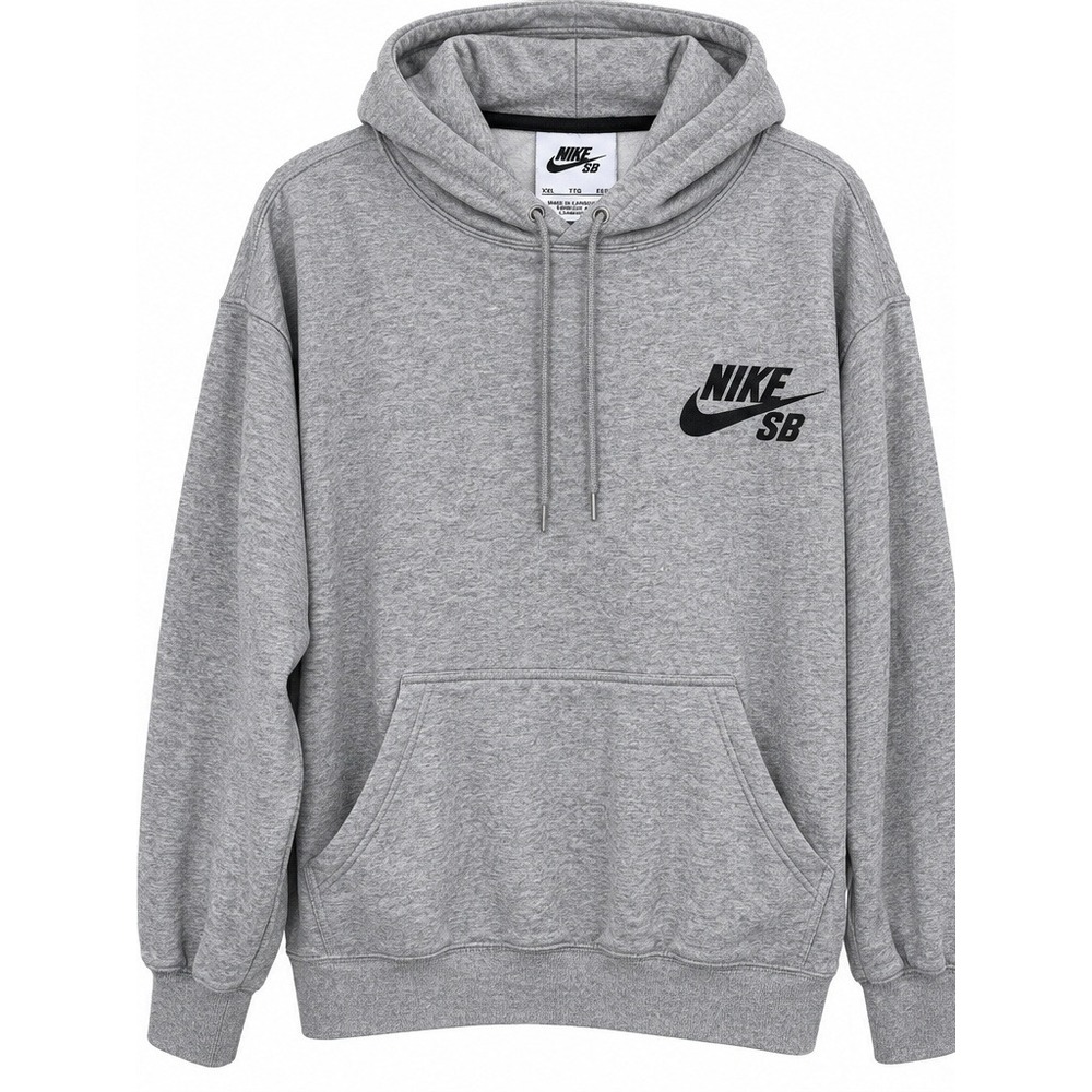 Nike SB Mens Essential Pullover Hoodie Grey XXL Logo Sweatshirt